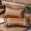 Almohada de cáscara de trigo sarraceno entera de verano, Núcleo de almohada de ratán de hielo de verano, Protección cervical para adultos, Almohada especial de bambú para dormir, Cabeza entera dura para hombres