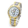Reloj para Hombre Orlando Chapado en Oro con Correa de Acero Aleado, Reloj Transfronterizo al por Mayor, Reloj de Cuarzo Casual para Hombre, Garantía de Tienda