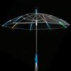 Guarda-chuva Luminoso da Moda Guarda-chuva Advanced Sense com Suporte de Luz Guarda-chuva Luminoso Cor de Osso Alça Longa Transparente Alça Reta Lanterna Guarda-chuva