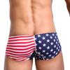 Ropa interior para hombre clásica estampada retro americana de algodón puro de cintura baja, bóxer de diseño europeo y americano de moda nacional, superventas