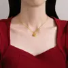 Colar Pingente Abundante Novo Estilo Chinês 2025 Novo Elegante Versátil Corrente de Clavícula de Luxo Presente para Namorada