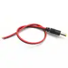 Cable DC Rojo y Negro Cable de Alimentación Macho DC Enchufe de Alimentación para Video de Vigilancia Cable de Señal de Alimentación DC DC5.5*2.1 Macho
