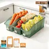 Caja de Almacenamiento Antibacteriana para Refrigerador BNBSAg+ Gran Capacidad Caja para Almacenar Verduras, Frutas y Huevos en la Cocina
