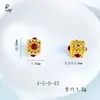Moeda de Cobre Vazada com Padrão Filigrana, Acessórios para Joias DIY, Cobre Tradicional Banhado a Ouro com Furos, Vários Estilos Disponíveis, Estilo Chinês Moderno
