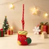 Colgante de Mochila Navideño Lindo Muñeco de Papá Noel Juguete de Peluche Regalo Venta al por Mayor Llavero de Dibujos Animados Adorno
