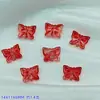 Nuevos accesorios para el cabello transparentes con forma de mariposa esmaltada, colgantes hechos a mano, pulseras de cuentas, collares, pulseras, materiales de joyería