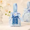 Caja de Dulces para Boda 2026, Bolsa de Regalo de Alta Gama para Boda y Compromiso, Personalización de Bolsa de Regalo de Dulces sin Plegar