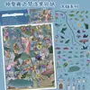 4 Adesivos de Paisagem de Sonho de Uma Noite de Verão, Adesivos de Paisagem em Miniatura 3D, Adesivos DIY, Novos Adesivos Decorativos de Pet para Alívio do Estresse