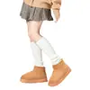 Botas de Nieve Cálidas con Suela Gruesa para Mujer Invierno Más Terciopelo Felpa Gruesa Zapatillas de Algodón Hogar Exterior Zapatos de Algodón para Mujer Venta al por Mayor