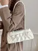 Yuezizhi 2026 Outono Inicial Nova Versátil Elegante Plissada Moda Versão Coreana Bolsa de Ombro Único Transversal Texturizada Elegante Bolsa Almofada