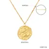Collares de Doce Constelaciones Europeos y Americanos Transfronterizos Más Vendidos para Mujer, Cadena de Clip Redonda Irregular de Moda y Sencilla, Colgante, Joyería