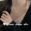 Collar de Joyería de Plata Brillante de Alto Grado con Diseño de Nicho Ins Coreano Collar de Cadena con Cuentas Cuadradas tipo Waffle de Plata de Ley S925