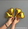 Globos de papel de aluminio de 5 pulgadas con forma de estrella de cinco puntas y corazón, decoraciones inflables de cumpleaños con forma de estrella y corazón, arreglo para escenas de ceremonia y aula
