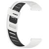 Adequado para Pulseira de Silicone Bicolor Huawei Gt5 Samsung Galaxy Watch3 Furo Oblíquo Pulseira de Silicone Bicolor 22mm