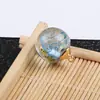 Nuevo Más Vendido Bola de Cristal Transparente Mensaje en una Botella Flor Seca Colgante Hecho a Mano DIY Colgante de Collar Accesorios de Joyería
