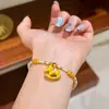 Colar Original Moda Fofo Amarelo Esmalte a Óleo Pérola Shijia Cavalo de Tróia Corrente de Clavícula de Luxo Leve Nicho de Alta Classe