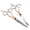 Tijeras de Peluquería Personalizadas Doradas de 6.0 pulgadas, Tijeras para Cortar el Cabello, Tijeras Planas, Tijeras para Flequillo