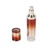 Botella Redonda Recta de Acrílico Elegante Lista para Usar del Fabricante Botella para Esencia Loción Crema Producto para el Cuidado de la Piel Sub-botella Empaque Cosmético