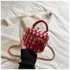 Bolso caja de diseño mini nicho para mujer 2023 nueva moda bolso para teléfono a cuadros estilo occidental bandolera combinable
