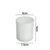 Copo de Vidro Colorido para Vela Recipiente Transparente para Vela de Aromaterapia com Tampa Decoração DIY para Casamento Quarto Sala de Estar Suporte para Vela