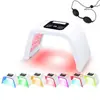 Espectrômetro de Luz LED de Sete Cores Dispositivo Facial Dobrável de Rejuvenescimento Fóton Dispositivo de Máscara de Beleza Clareadora