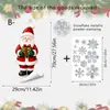 Calcomanías de pared navideñas divertidas con mascotas de patas largas para dormitorios y salas de estar, decoraciones navideñas para ventanas, autoadhesivas, pegatinas de vidrio impermeables