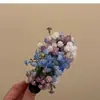 Grampo de Cabelo Floral Gypsophila Estilo Liu Yifei, Presilha Banana Super Atmosfera de Fada, Flor de Cabeça de Noiva, Flor de Cabeça Elegante e Fashion
