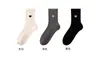 Calcetines Bordados en Forma de Corazón para Mujer, Primavera y Otoño, Resistentes al Olor, Invierno Lana Sintética Cálidos de Caña Media Blancos Holgados, Fábrica de Zhuji
