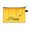Bolsa de Cosméticos Linda Abeja Gran Capacidad Regalo para Mujer Bolsa de Almacenamiento de Maquillaje para el Cumpleaños de la Hermana Bolsa Pequeña Portátil