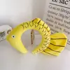 Diadema de Personaje de Dibujo Animado Japonés y Coreano, Alien de Tres Ojos, Tiburón, Cabeza de Dinosaurio, Pinza para el Cabello para Lavarse la Cara, Estilo de Diadema Original y Lindo