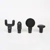 Em stock fascial gun massagem cabeça acessórios home fitness massagem silicone acessórios pp plástico fascial gun massagem cabeça