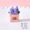 Acessórios de Resina para Vasos de Flores Frescas e Curativas Rosa Margarida DIY Desktop Carro Pequenos Enfeites Acessórios de Cola Cremosa