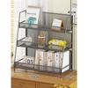 Estante de Mesa Organizador de Mesa Prateleira de Armazenamento Multicamadas Prateleira em Camadas para Mesa de Escritório Estante de Armazenamento para Mesa de Escritório de Dormitório de Estudante