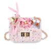 Bolso infantil con diseño de flores de dibujos animados para niña, bandolera estilo Chanel, monedero para bebé, bolsa para dulces