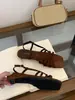 Sandálias Romanas de Salto Anabela com Tiras Trançadas e Bico Quadrado Estilo Francês para Mulheres 2026 Novas Sandálias Versáteis de Bico Aberto para Combinar com Vestidos