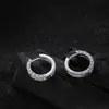 Patrón Tangcao rosa azul diamante hebilla de oreja pendientes de mujer estilo ins diseño de nicho sentido de diseño de moda exquisito moderno todo-partido joyería para la oreja