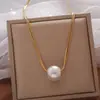 Aço titânio não desbota Colar de bambu de jade feminino estilo coreano simples moda corrente de clavícula de borboleta versátil banca feira noturna