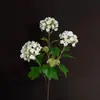 Bolas de Flores Artificiales de Madera Bordadas de 3 Cabezas Transfronterizas Arreglo de Boda Ventana Decoración del Hogar Accesorios para Disparos Flores Artificiales Flores Artificiales