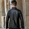 WSH8961A Nueva Chaqueta de Cuero para Hombre con Forro de Borrego, Moderna y Versátil, Estilo Coreano, Casual, Elegante para Otoño e Invierno