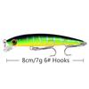 Minnow Submersível Tremor Longo Alcance Água Doce Salgada Robalo Peixe Mandarim Camada de Natação Completa Isca para Matar Isca Artificial Cavala