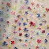 Pegatinas para Uñas Florales Dulces de Chica con Hierro Dopamina M-348 Estilo Ins Coreano Pegatinas Transparentes Florales Adhesivas para Uñas