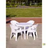 Mesa y silla de comedor de plástico engrosado para exteriores, combinación para mercado nocturno de playa, barbacoa, mesa redonda de cerveza, mesa cuadrada, puesto de comida, patio de ocio