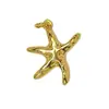 Novo Pingente de Estrela do Mar Charme de Animal Marinho Banhado a Ouro 18K Joias com Zircônia Acessórios para Joias Artesanais DIY