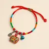 Pulseira de Corda Colorida do Festival do Barco Dragão Corda Vermelha Tecida à Mão Infantil Bebê Pequeno Zongzi Corda de Mão Presente de Lote Festival de Maio