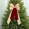 Nuevo colgante de lazo grande de cinta de Navidad para decoración de habitaciones, arreglo simple de lazo para fiesta de cumpleaños, decoración colgante de escena