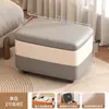 Banqueta para Uso Doméstico na Entrada para Trocar de Sapatos, Banqueta Simples Moderna com Armazenamento, Banqueta de Mesa de Centro para Sala de Estar, Banqueta para Apoiar os Pés do Sofá, Banqueta Baixa