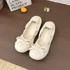 Zapatos Mary Jane dulces y delicados de estilo francés con lazo, nueva colección 2026 para mujer, perfectos para combinar con vestidos, bailarinas planas
