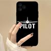 Funda para Teléfono Apple Piloto de Avión Funda para Teléfono iPhone 11 12 13 14 15 8 XS Min