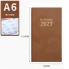 Planificador de Horario en Inglés 2027 Planificador Diario de 365 Días Cuaderno Portátil Cuaderno Transfronterizo Calendario Anual Fábrica