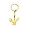 Chaveiro com pingente de coruja fênix, chaveiro de aço inoxidável com decoração de pássaro oco, acessórios de moda para carro, presente